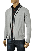 ARMANI JEANS Men's V-Neck Button Up Sweater #140 - Click Image to Close