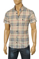 BURBERRY Men's Short Sleeve Shirt #71 - Click Image to Close