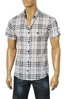 BURBERRY Men's Short Sleeve Shirt#72 - Click Image to Close