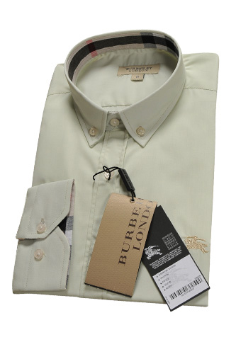 BURBERRY Men's Button Up Dress Shirt #140 - Click Image to Close