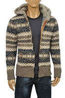 DOLCE & GABBANA Men's Knit Hooded Warm Jacket #360 - Click Image to Close