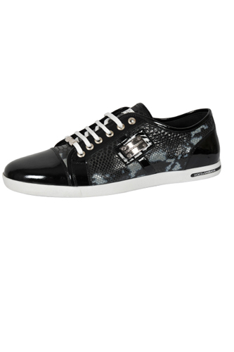 DOLCE & GABBANA Men's Leather Sneaker Shoes #255 - Click Image to Close