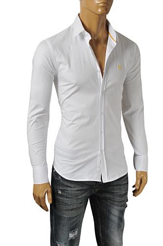 FENDI Men's Button Down Shirt In White #14