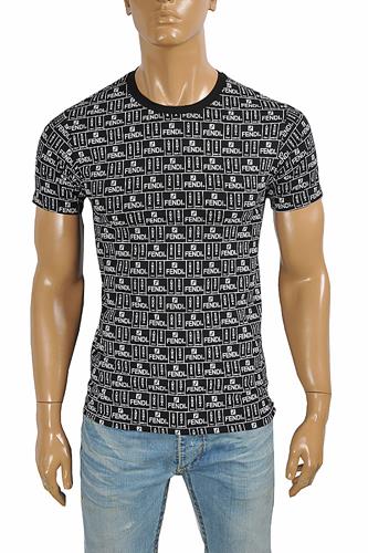 FENDI men's cotton t-shirt with print 48