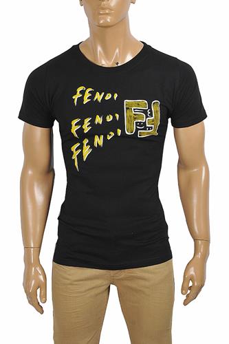 FENDI men's cotton t-shirt with FF print 57