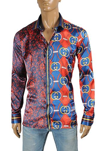 GUCCI Men's GG dress shirt 424 - Click Image to Close