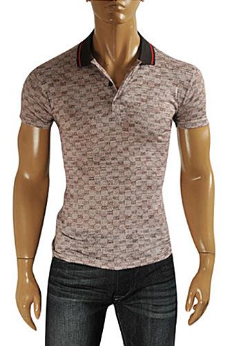 GUCCI Men's Cotton Polo Shirt #334 - Click Image to Close