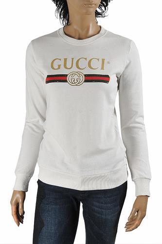 GUCCI women’s cotton sweatshirt with front logo print 113