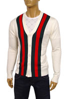 GUCCI Mens V-Neck Button Up Sweater #16