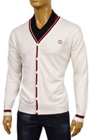 GUCCI Mens V-Neck Button Up Sweater #32 - Click Image to Close