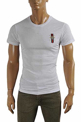GUCCI cotton T-shirt with front embroidery #229 - Click Image to Close