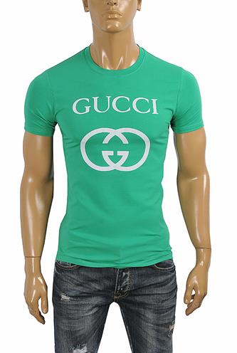 GUCCI cotton T-shirt with front print #253 - Click Image to Close