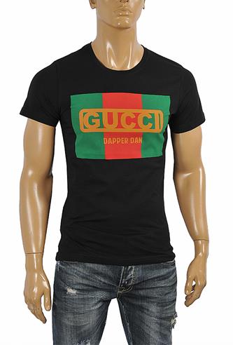 GUCCI cotton T-shirt with front print 255 - Click Image to Close