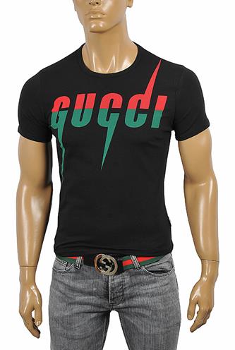 GUCCI cotton T-shirt with front print 258 - Click Image to Close
