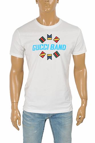 GUCCI cotton T-shirt with front print 271