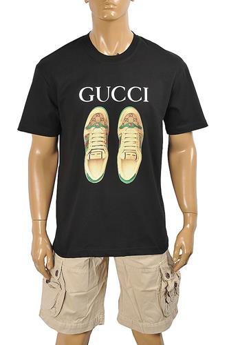 GUCCI cotton T-shirt With Front Shoes print 317