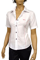 GUCCI Ladies Dress Shirt With Short Sleeve #92 - Click Image to Close