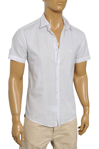 EMPORIO ARMANI Men's Short Sleeve Shirt #187