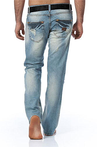 EMPORIO ARMANI Mens Washed Jeans With Belt #98