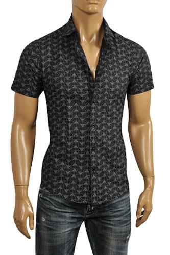 EMPORIO ARMANI Men's Short Sleeve Shirt #235