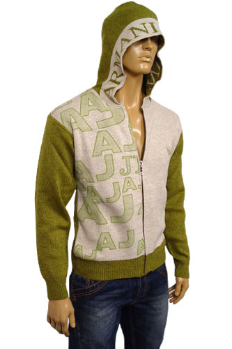 EMPORIO ARMANI Mens Hooded Warm Sweater #113
