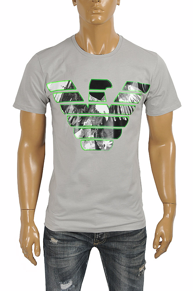EMPORIO ARMANI Men's T-Shirt With Front Logo Print 124
