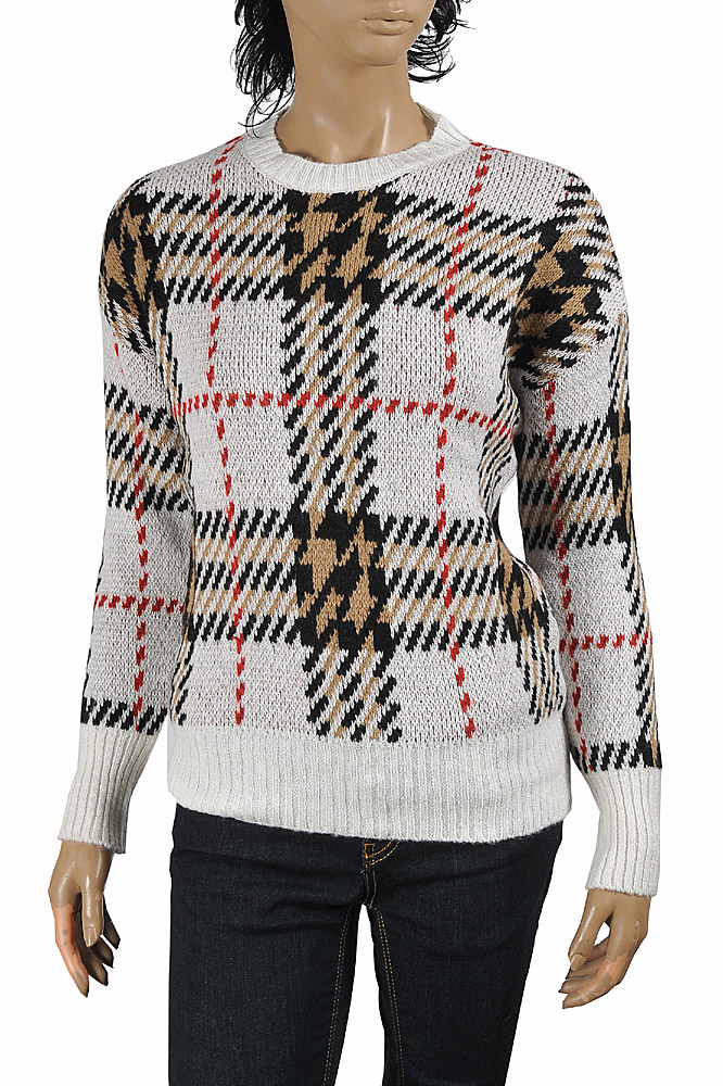 BURBERRY women's round neck knitted sweater 270
