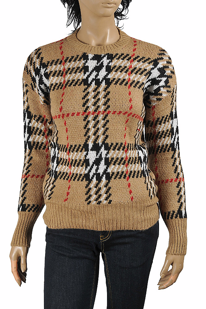 BURBERRY women's round neck knitted sweater 271