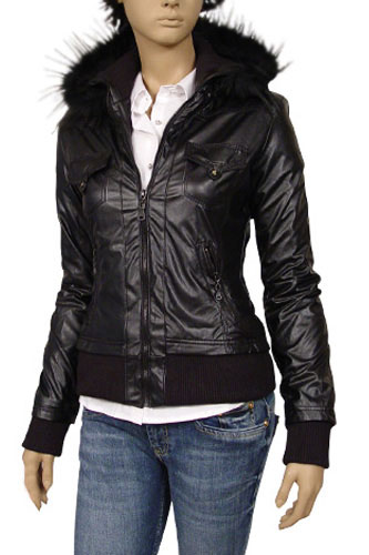 DOLCE & GABBANA Ladies Artificial Leather/Fur Jacket #312