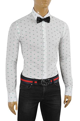 GUCCI Men's Button Front Dress Shirt #354