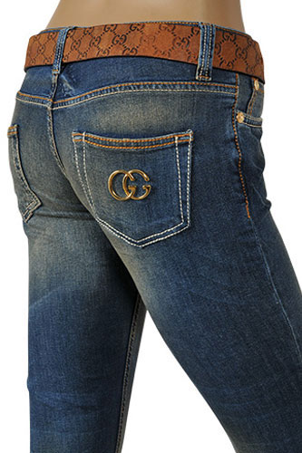 GUCCI Ladies Boot Cut Jeans With Belt #65