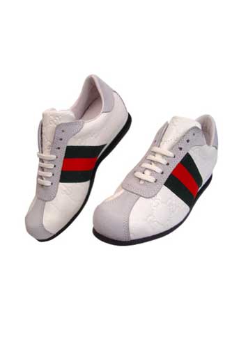 GUCCI Ladies Leather Sneakers Shoes #170