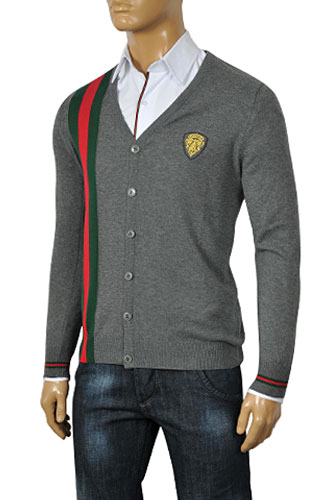 GUCCI Men's V-Neck Button Up Sweater #57