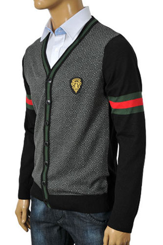 GUCCI Men's V-Neck Button Up Sweater #58