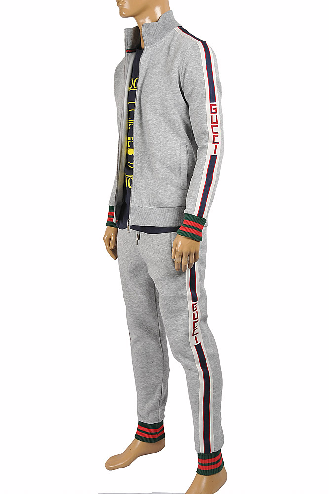 GUCCI Men's jogging suit with red and green stripes 183