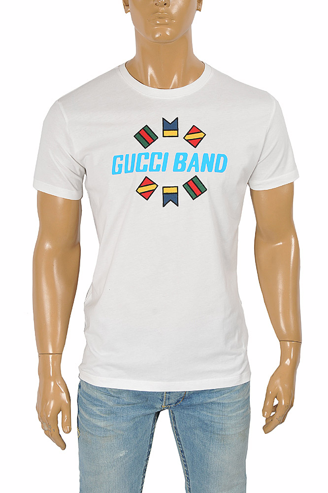 GUCCI cotton T-shirt with front print 271