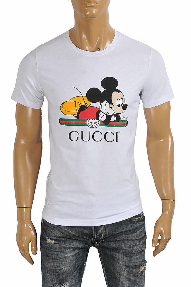 DISNEY x GUCCI men's T-shirt with front vintage logo 273