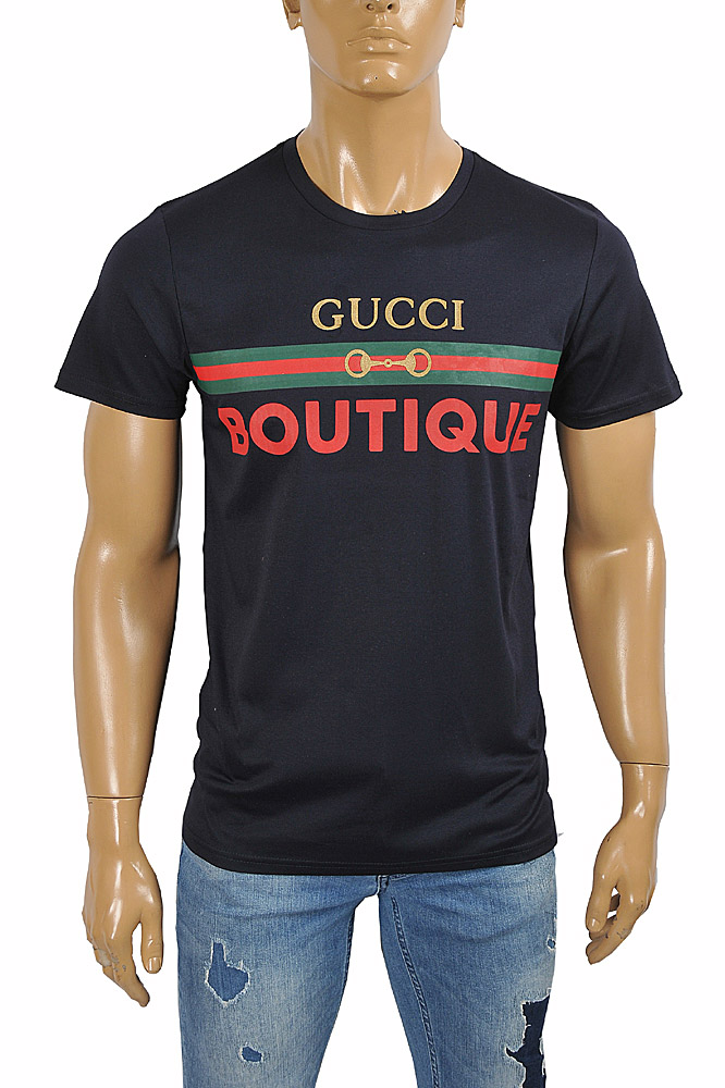 GUCCI Men's Boutique print T-shirt 298