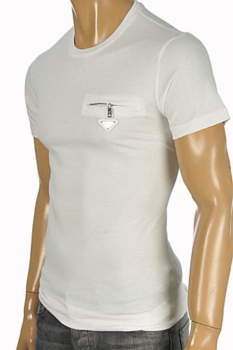 PRADA Men's White Fitted T-Shirt #97