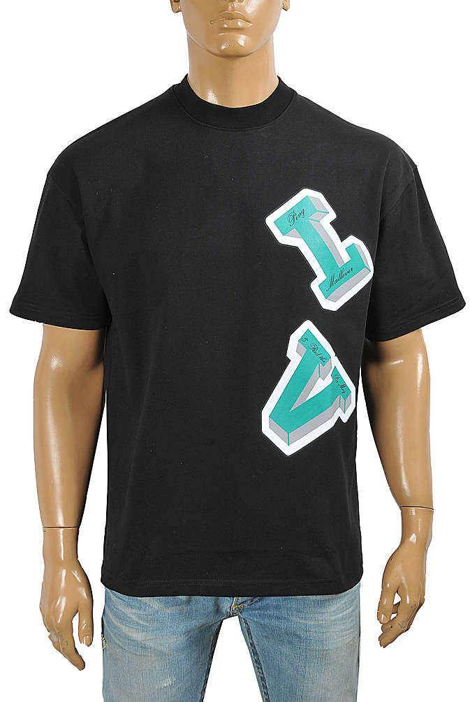 LOUIS VUITTON men's monogram print t-shirt 21