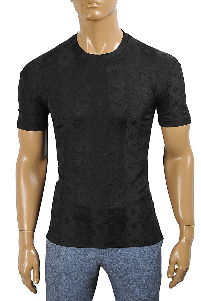 LOUIS VUITTON men's monogram t-shirt in black 23