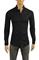 Mens Designer Clothes | EMPORIO ARMANI Men's Dress Shirt In Black #254 View 1