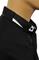 Mens Designer Clothes | EMPORIO ARMANI Men's Dress Shirt In Black #254 View 8