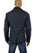 Mens Designer Clothes | ARMANI JEANS Men's Button Up Jacket in Navy Blue #118 View 2