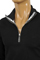 Mens Designer Clothes | ARMANI JEANS Men's Zip Up Cotton Shirt In Black #226 View 4