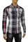 Mens Designer Clothes | ARMANI JEANS Men's Button Up Casual Shirt #229 View 3