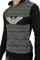 Mens Designer Clothes | ARMANI JEANS Men's Hooded Sweater #163 View 3