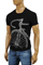 Mens Designer Clothes | ARMANI JEANS Men's T-Shirt In Black #102 View 1