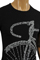 Mens Designer Clothes | ARMANI JEANS Men's T-Shirt In Black #102 View 4