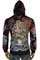 Mens Designer Clothes | CHRISTIAN AUDIGIER Multi Print Hooded Jacket Tee #58 View 2